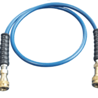 Descaling/recirculation hose for machines with male solution outlet
