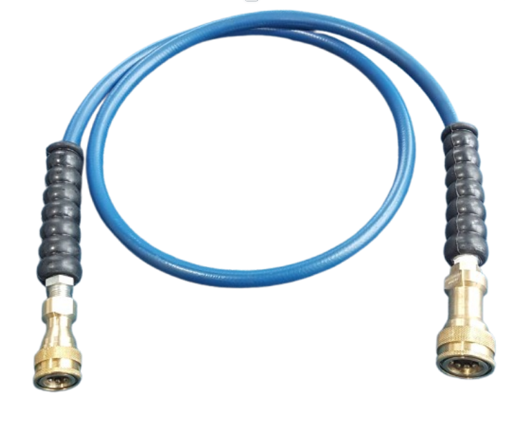 Descaling/recirculation hose for machines with male solution outlet