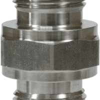 1/4″ to 1/4″ stainless steel male to male adaptor