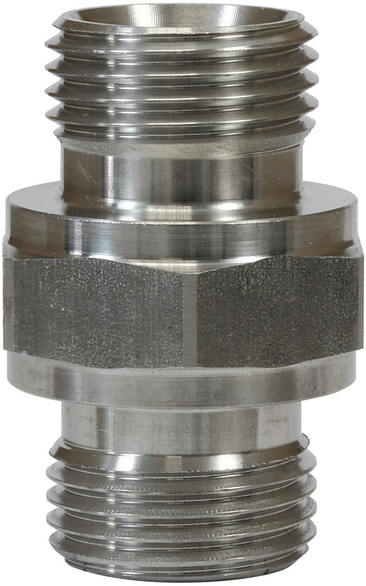 1/4″ to 1/4″ stainless steel male to male adaptor
