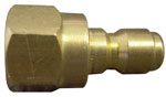 1/4” Brass Male Flow-Thru Quick Connect | BR335