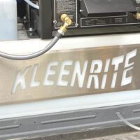 Custom made name panel for fresh water tank